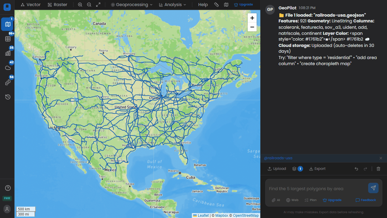 Railroad network styling